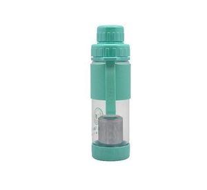 BOTELLA VIDRIO CON INFUSOR KEEP celeste