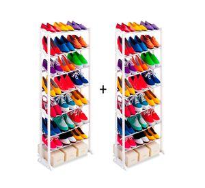 2 rack estante organizador 30 pares