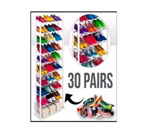 2 rack estante organizador 30 pares