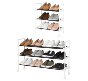 Rack Zapatero Extensible Simpel Orgnanizadores De Zapatos Blanco