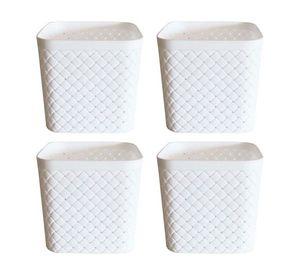 Canasto Organizador Blanco set de 4