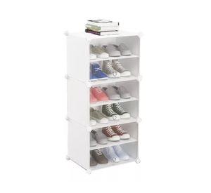 Zapatero organizador armable combinación libre 6n blanco