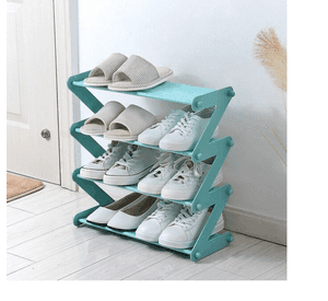 Zapatero Estante Organizador De Zapatos De 4 Niveles Celeste
