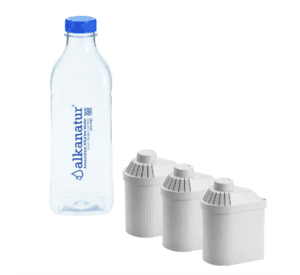 Pack 3 Filtros Para Jarra Alkanatur + Botella Libre de BPA y Ftalatos