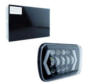 FOCO DELANTERO RECTANGULAR H-4 DUO COLOR 12/24V MEDIDA: 6 X 7 PULG X 1 PCS