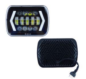 FOCO DELANTERO RECTANGULAR H-4 DUO COLOR 12/24V MEDIDA: 6 X 7 PULG X 1 PCS