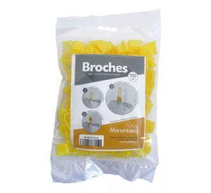 500 Broches + 2.000 Malla amarillas para envasar 1 kg
