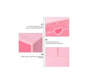 10 piezas zapateras organizadoras rosadas
