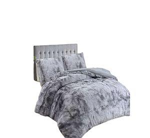 COBERTOR DE INVIERNO PELUDO 2 PLAZAS 230X250CM GRIS CLARO