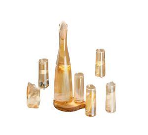 SET DE JARRA MAS 6 VASOS AMBAR