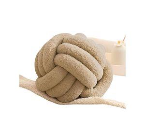 COJIN ELEGANTE NUDO BEIGE 22 CM