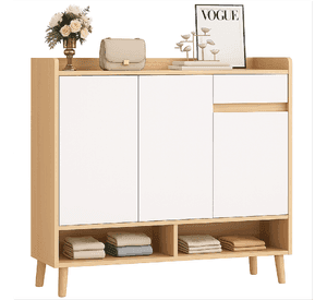 Zapatero Bicolor Elegance 3 Puertas Organizador Estante 81