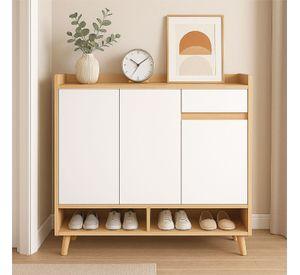 Zapatero Bicolor Elegance 3 Puertas Organizador Estante 81