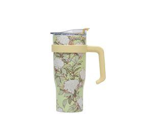 Vaso Botella Deportiva Floral Asa Funcional Ergonómico Jhn