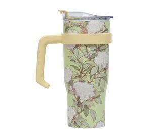 Vaso Botella Deportiva Floral Asa Funcional Ergonómico Jhn