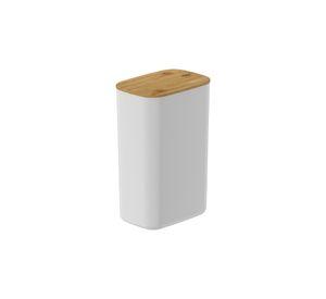 Contenedor Hermético Rectangular con Tapa de Bambú Keep 2,3 lt Blanco Ou