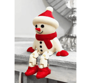 Muñeco de nieve articulado Decoración Navidad