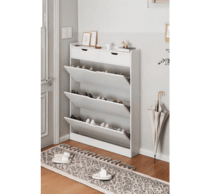 Zapatero Organizador con 3 Puertas y 2 Cajones