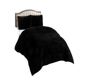 COBERTORES CON CHIPORRO DE PELUDOS KING 250X270CM NEGRO2