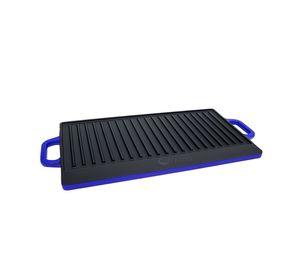 PLANCHA REVERSIBLE HIERRO AZUL 50x23.5x1.6 cm