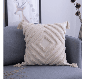 Cojín textura beige 45x45 cms