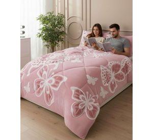 Cubrecama Chiporro Diseño Mariposa Suave y Abrigador King A44