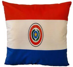 Cojín Felpa 45x45 cm De La Bandera de Paraguay Extra Suave
