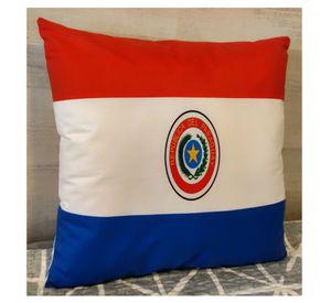 Cojín Felpa 45x45 cm De La Bandera de Paraguay Extra Suave