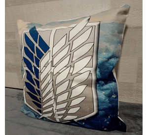 Cojín Felpa 45x45 cm De Shingeki No Kyojin Legíon Extra Suave