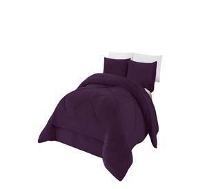PLUMON INVIERNO SOFT 2 PLAZA 230CM X 250CM COLOR MORADO OSCURO