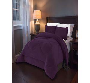 PLUMON INVIERNO SOFT 2 PLAZA 230CM X 250CM COLOR MORADO OSCURO
