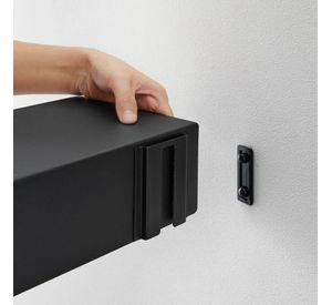 Repisa con Panel Magnético Negro 50cms