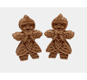 Adornos navidad - Figuras de Jengibre (pack 2 un)