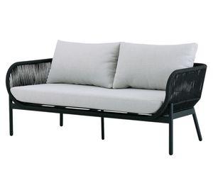 Sofá 2 cuerpos Porto Belo 90° tela negro