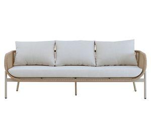 Sofá 3 cuerpos Porto Belo 90° tela beige