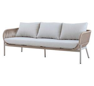 Sofá 3 cuerpos Porto Belo 90° tela beige