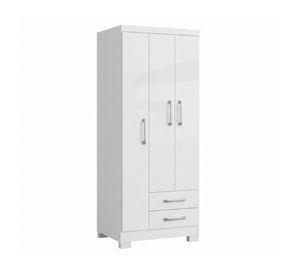 Clóset 3 puertas 2 cajones blanco 187.4x83.2x47.3 cm