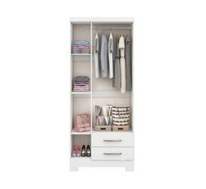 Clóset 3 puertas 2 cajones blanco 187.4x83.2x47.3 cm
