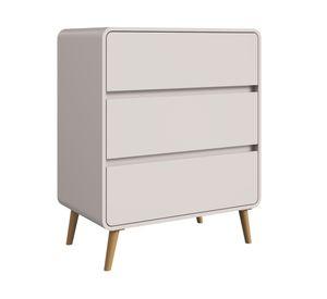 Cómoda infantil 3 cajones beige 92.5x76.5x45 cm