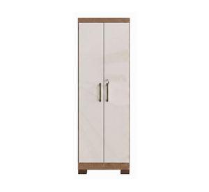 Armario multiuso canela/arena 2 puertas 187x60.9x37.3 cm