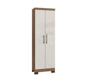 Armario multiuso canela/arena 2 puertas 187x60.9x37.3 cm