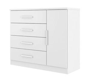 Cómoda cajonera blanco 4 cajones