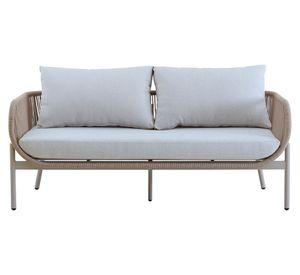 Sofá 2 cuerpos Porto Belo 90° tela beige