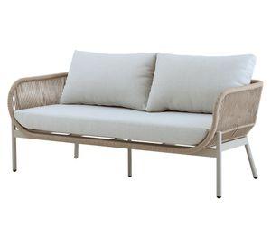 Sofá 2 cuerpos Porto Belo 90° tela beige