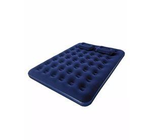 Colchón Alpes Inflable Queen con Bomba Manual Azul