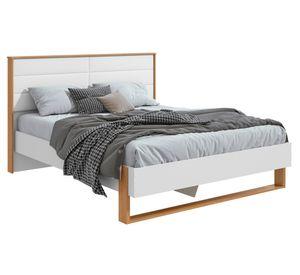 Cama luz LED Freetown 2 plazas base normal + respaldo