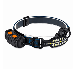 Linterna Frontal LED COB Inducción Batería Integrada Zoom