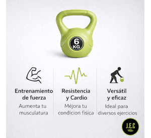 Pesa Rusa Kettlebell 6 Kg Ejercicio Gimnasio En Casa