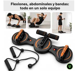 Tabla de Flexiones Multifuncional con Bandas de Resistencia 300 Kg