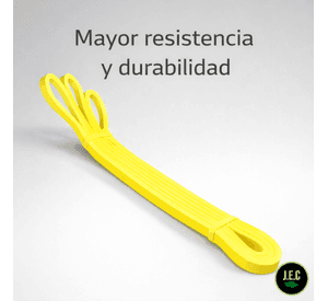 Banda Elástica de Resistencia Amarilla 20lb Fitness J.E.C